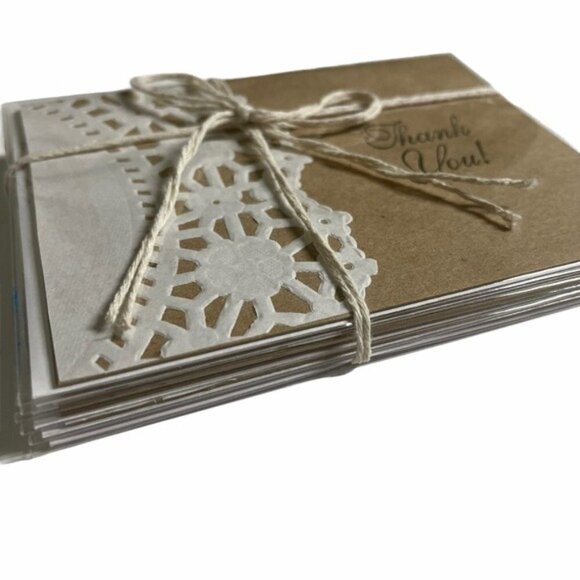 Special Doily Thank You Card Bundle Set of 6 - Picture 12 of 12